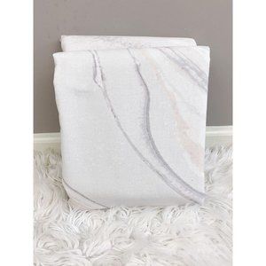 West Elm Cotton Canvas Marble Curtains Set of 2 NEW 48x83